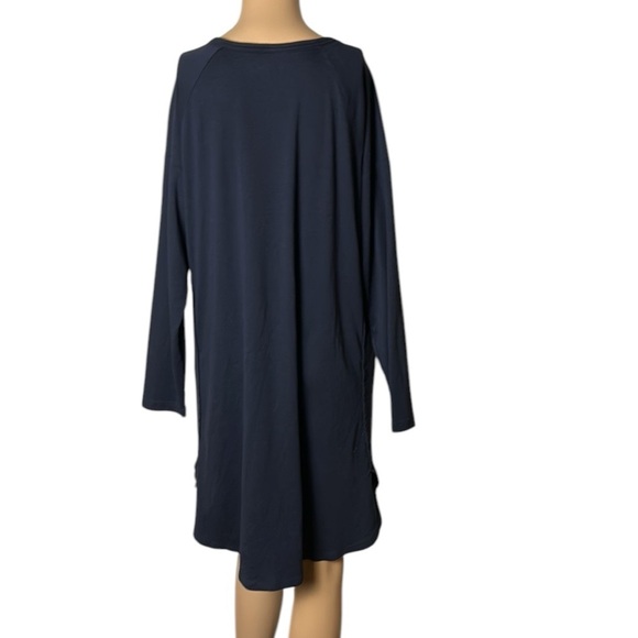 L.L..Bean Women tunic,loungewear,sleepdress,PJ, Blue,
Raglan sleeve,knee length - Picture 8 of 11